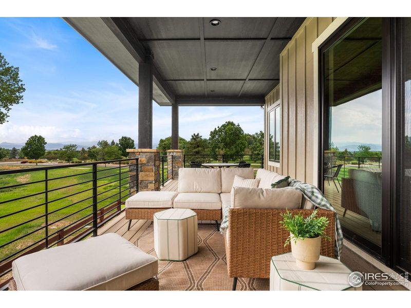 Exterior details and patio area of a home in , Timnath (Image 20).