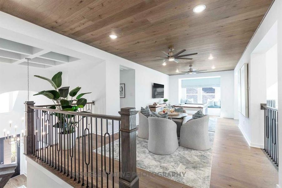 Furnished interior view inside a new home in Star Trail, Prosper (Image 13).