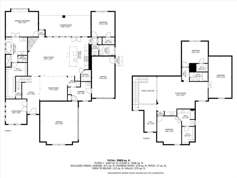 2D floor plan layout of this home in Canyon Falls, Argyle, TX (Image 5).