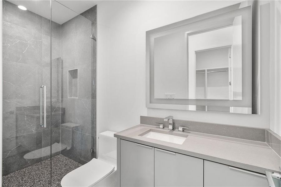 Furnished interior view inside a new home in , Atlanta (Image 11).