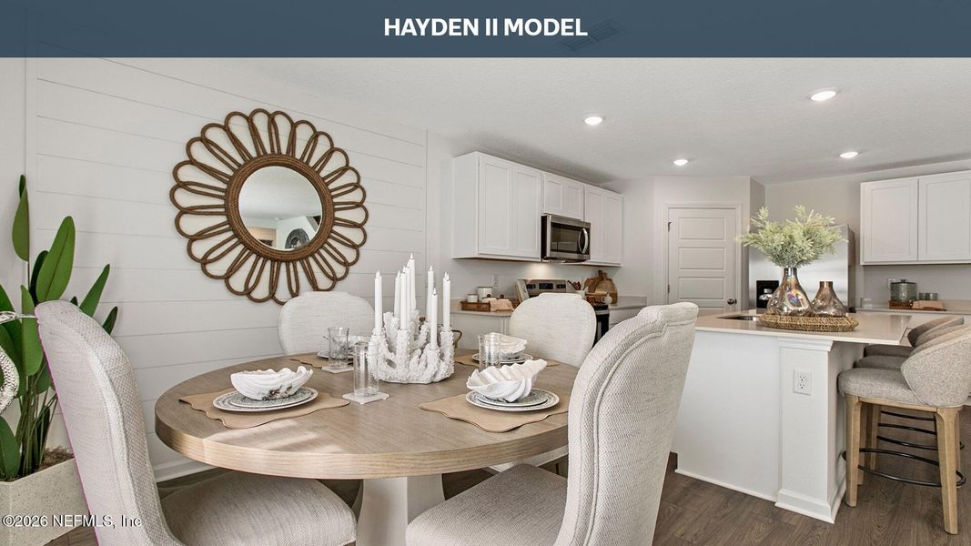 Furnished interior view inside a new home in Sawmill Branch, Palm Coast (Image 9).