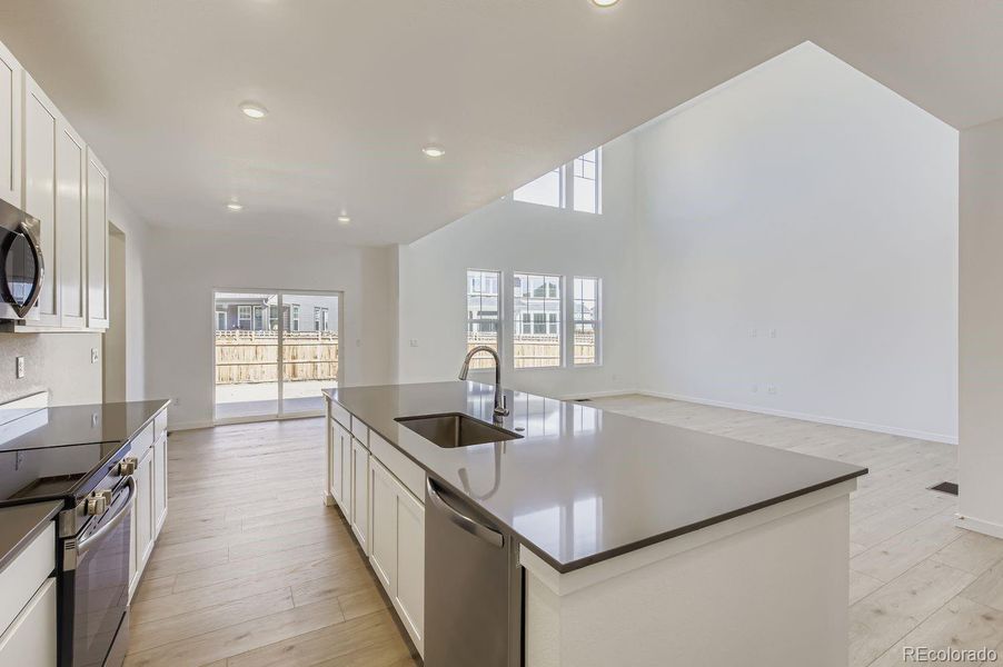 Furnished interior view inside a new home in Ledge Rock: The Monarch Collection, Johnstown (Image 4).