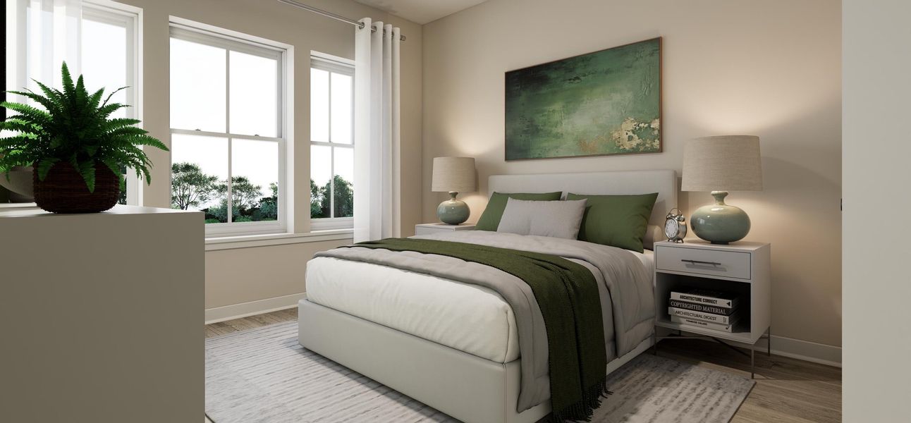 Furnished interior view inside a new home in , Charleston (Image 23).