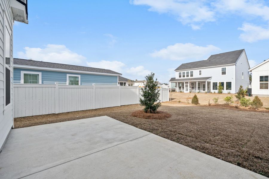 Exterior details and patio area of a home in Nexton, Summerville (Image 25).
