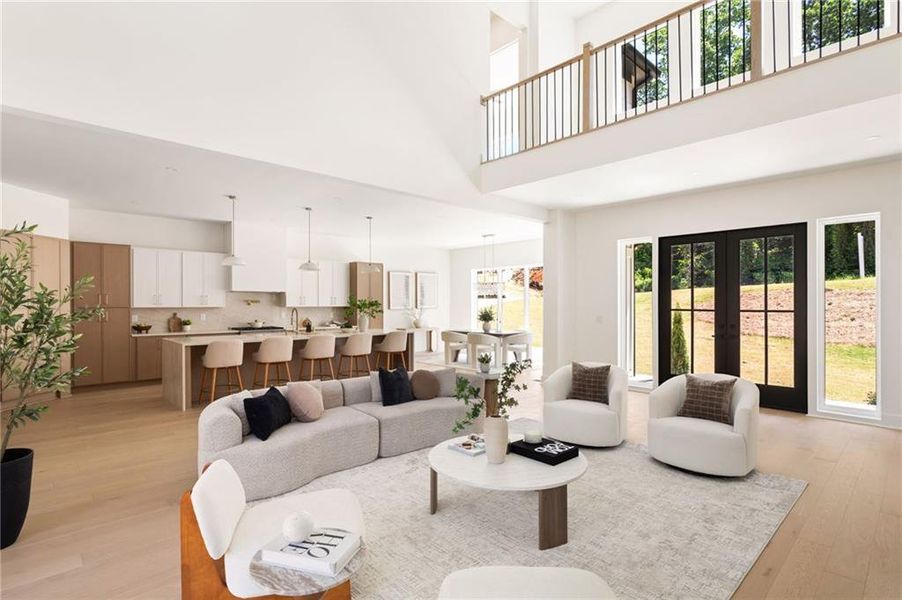 Furnished interior view inside a new home in , Powder Springs (Image 5).