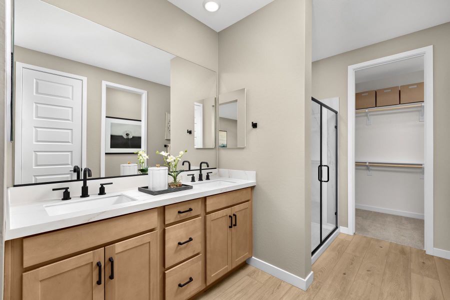 Representative furnished interior of a home built from the Copper by Mattamy Homes in Soleo, San Tan Valley (Image 11).