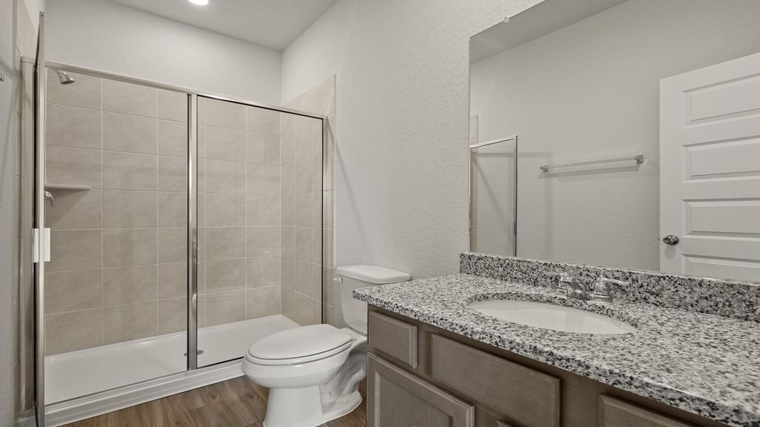 Furnished interior view inside a new home in Hunters Ranch, San Antonio (Image 6).