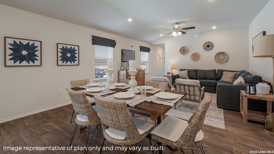 Furnished interior view inside a new home in Seneca Trails, Leon Valley (Image 11).