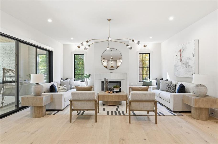 Furnished interior view inside a new home in , Atlanta (Image 10).