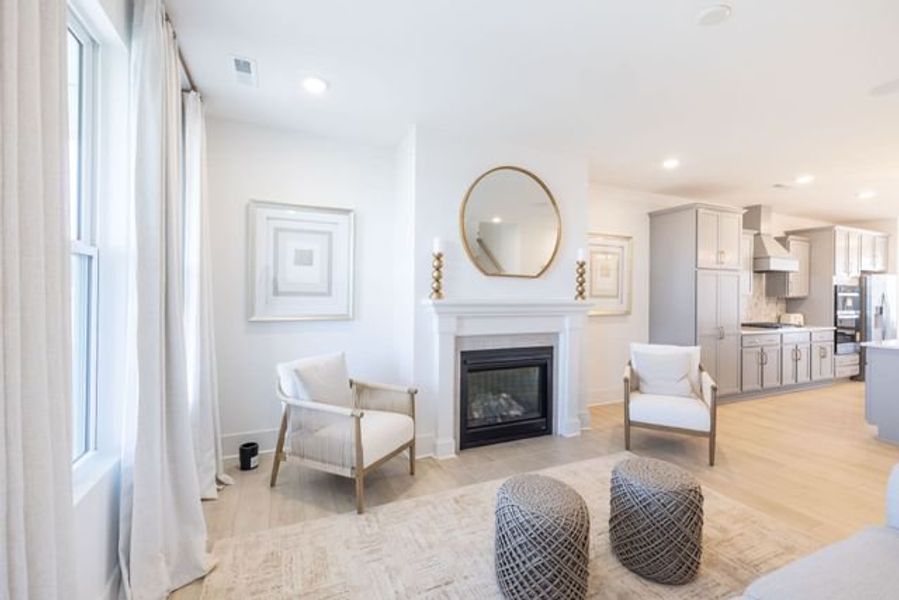 Representative furnished interior of a home built from the Tanner by True Homes in Edgewater - The Links, Lancaster (Image 6).