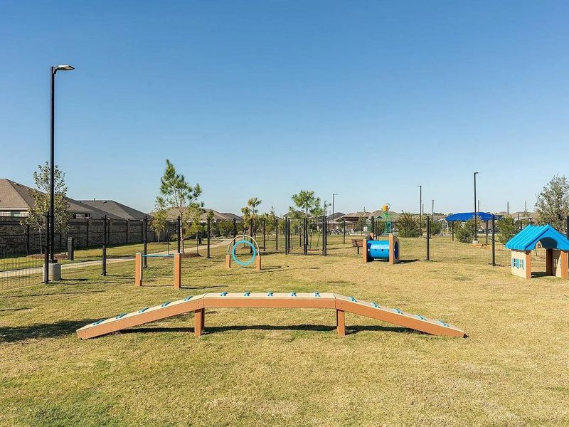 Dog park with 2 options for smaller and bigger dogs to