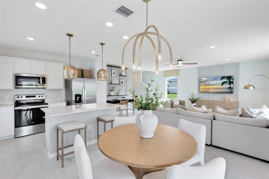 Furnished interior view inside a new home in , Bradenton (Image 7). Furnished interior view inside a new home in , Bradenton (Image 7).