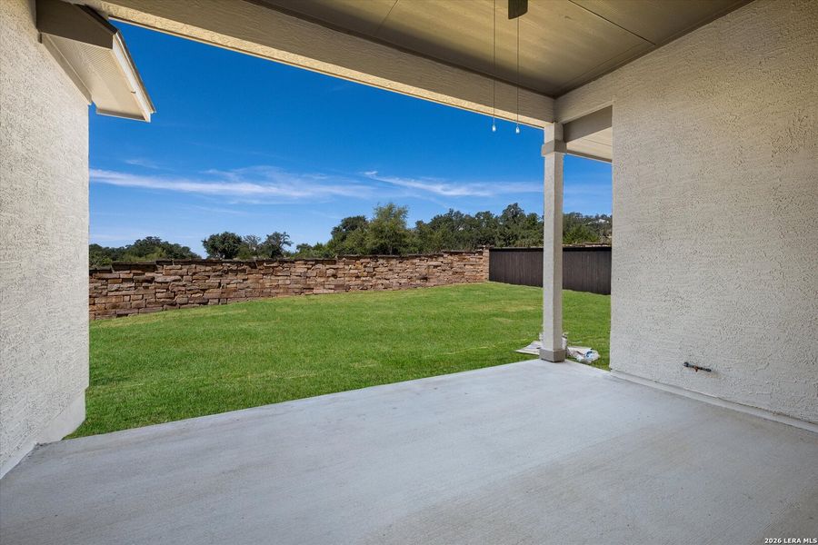 Exterior details and patio area of a home in Johnson Ranch, Bulverde (Image 16). Exterior details and patio area of a home in Johnson Ranch, Bulverde (Image 16).