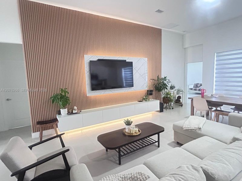 Furnished interior view inside a new home in , Miami (Image 24). Furnished interior view inside a new home in , Miami (Image 24).