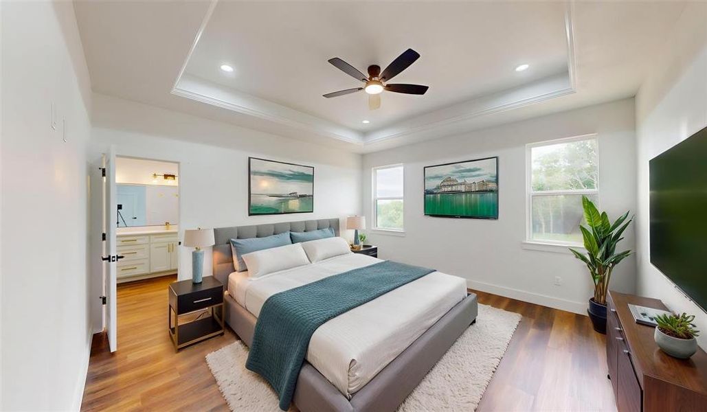 Furnished interior view inside a new home in , Cleburne (Image 16).