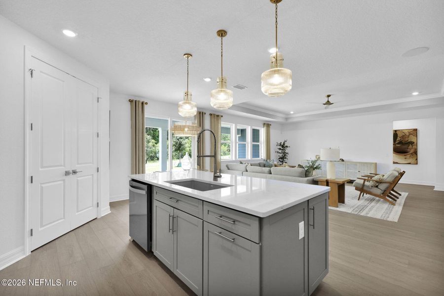 Furnished interior view inside a new home in Hyland Trail, Green Cove Springs (Image 8).