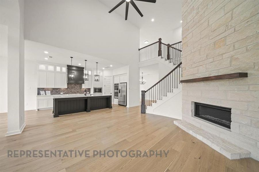 Furnished interior view inside a new home in Sandbrock Ranch, Aubrey (Image 8).