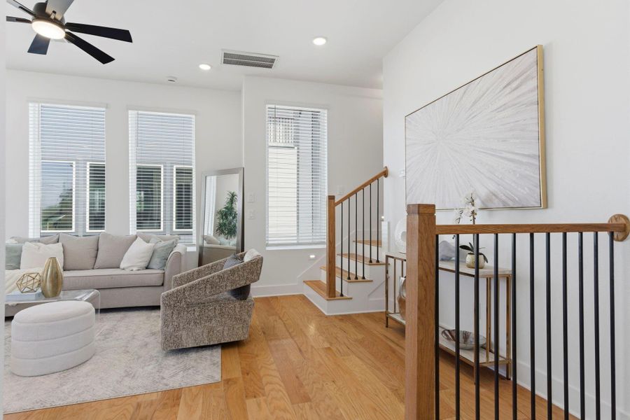 Furnished interior view inside a new home in , Houston (Image 11).