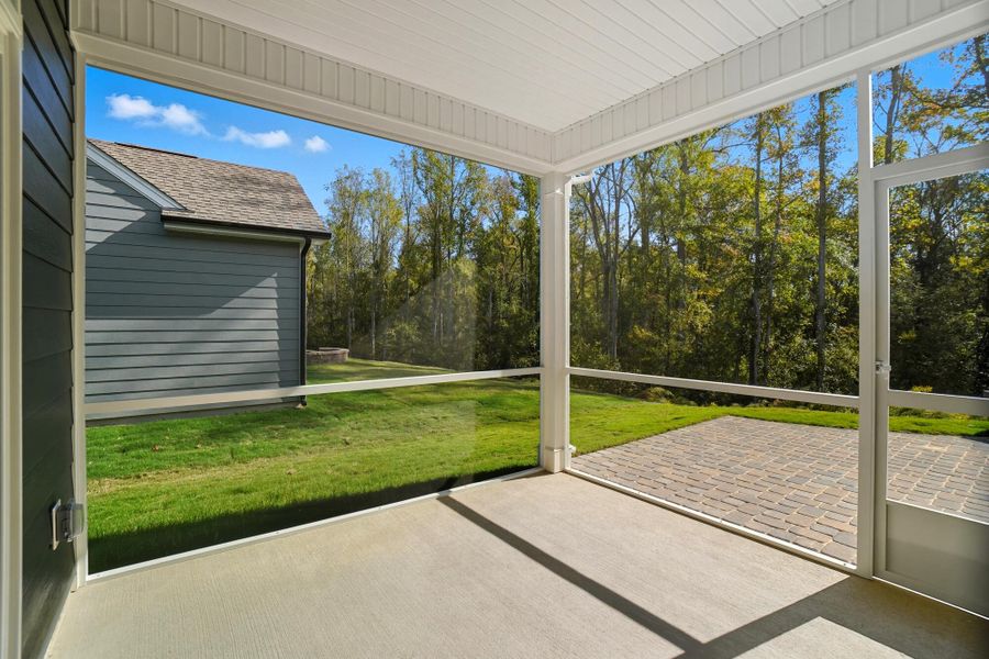 Exterior details and patio area of a home in Heritage - 55+ Community, Wesley Chapel (Image 21).