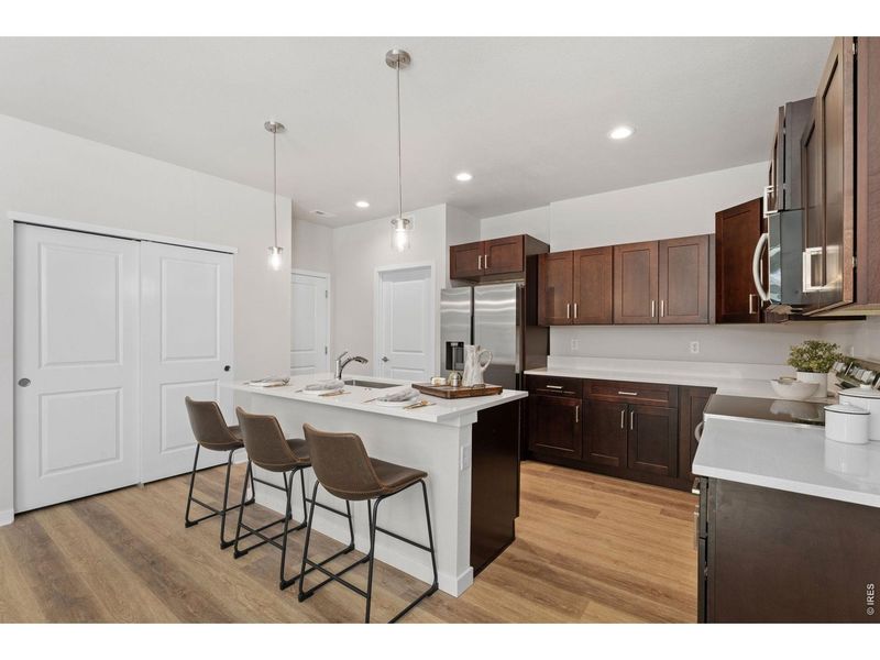 Furnished interior view inside a new home in , Fort Lupton (Image 8).