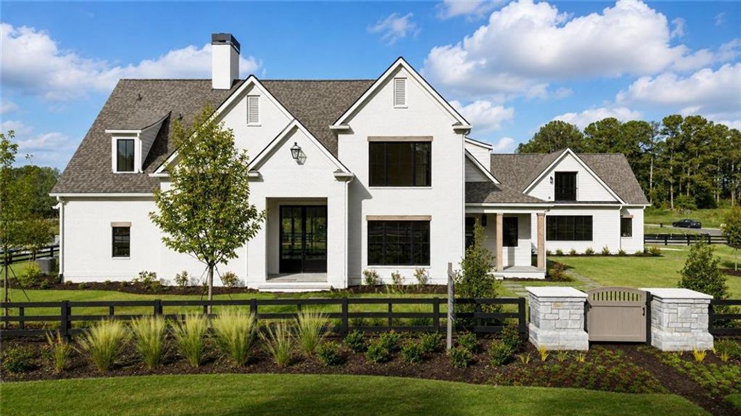 Front exterior of a new home in , Milton, GA, highlighting curb appeal (Image 2). Front exterior of a new home in , Milton, GA, highlighting curb appeal (Image 2).