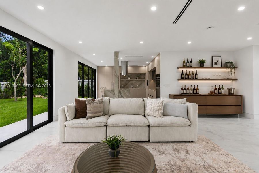 Furnished interior view inside a new home in , Miami (Image 16).