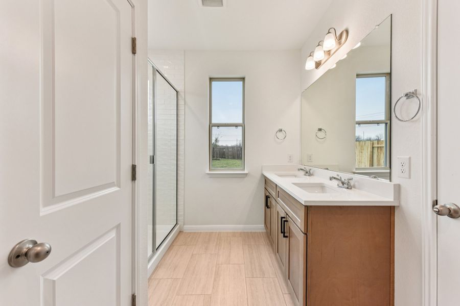 Furnished interior view inside a new home in Crosswinds, Kyle (Image 8). Furnished interior view inside a new home in Crosswinds, Kyle (Image 8).