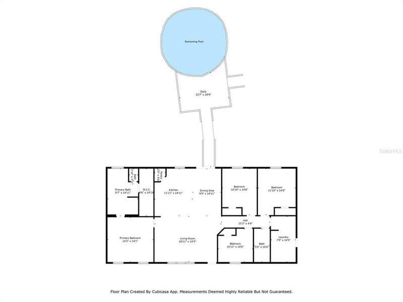 2D floor plan layout of this home in , Morriston, FL (Image 3).