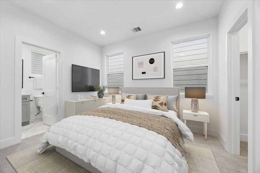 Furnished interior view inside a new home in , Houston (Image 20).