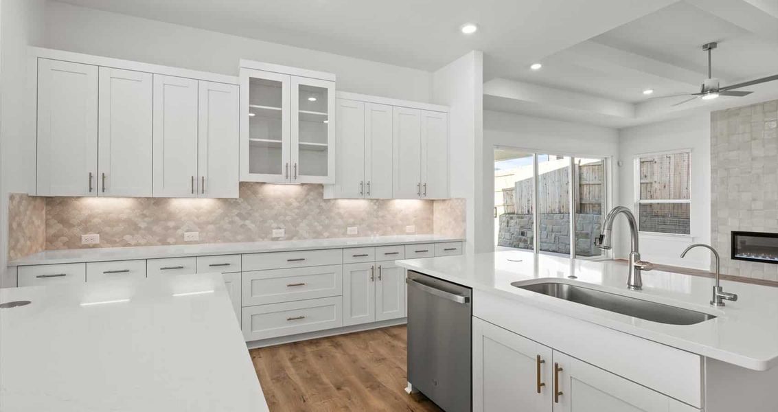 Furnished interior view inside a new home in Sunfield, Buda (Image 6).