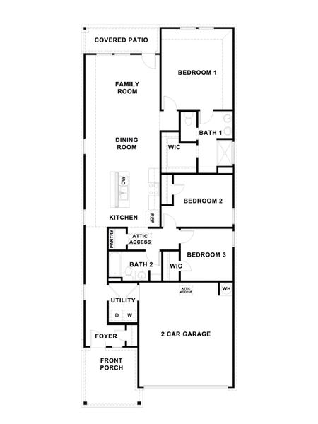 2D floor plan layout of this home in Mayfair, New Braunfels, TX (Image 2). 2D floor plan layout of this home in Mayfair, New Braunfels, TX (Image 2).