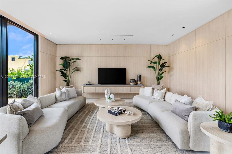 Furnished interior view inside a new home in , Miami Beach (Image 60).