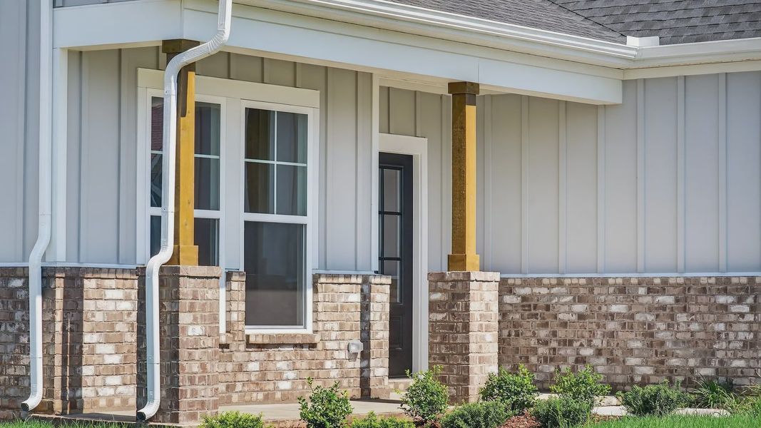 Exterior details and patio area of a home in McClure Farms, Columbia (Image 4).