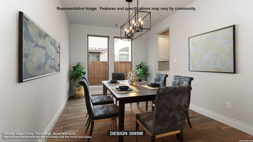 Furnished interior view inside a new home in Homestead, Schertz (Image 6).