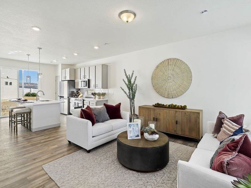 Furnished interior view inside a new home in Muegge Farms, Bennett (Image 8).