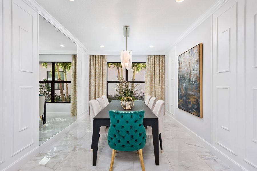 Representative furnished interior of a home built from the Tribeca II by GL Homes in Valencia Vista at Riverland, Port St. Lucie (Image 8).