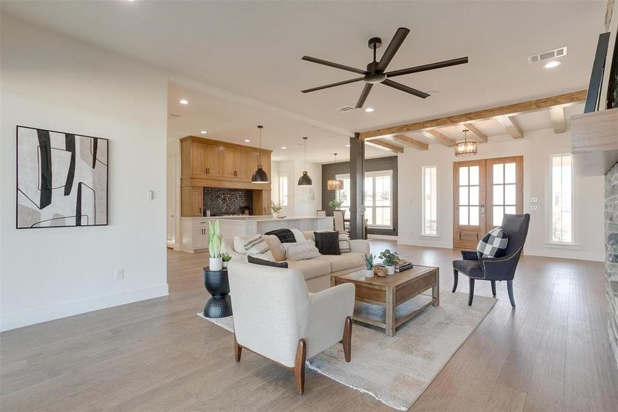 Furnished interior view inside a new home in Aledo Heights, Aledo (Image 8). Furnished interior view inside a new home in Aledo Heights, Aledo (Image 8).