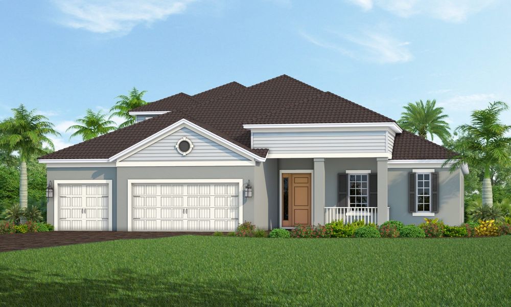 Representative exterior photo of a completed home built from the Santa Catalina by Neal Communities in Grand Park, Sarasota, FL (Image 4).