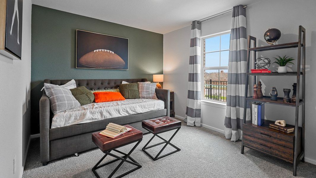 Furnished interior view inside a new home in Lonestar at Liberty Trails, Fort Worth (Image 29). Furnished interior view inside a new home in Lonestar at Liberty Trails, Fort Worth (Image 29).