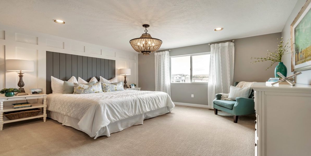 Furnished interior view inside a new home in , Salem (Image 12).