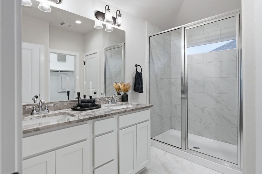 Furnished interior view inside a new home in Bonham Trace, Bryan (Image 13).