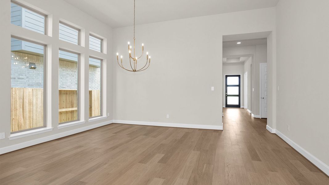 Spacious, unfurnished interior of a new home in Meridiana, Manvel (Image 26). Spacious, unfurnished interior of a new home in Meridiana, Manvel (Image 26).