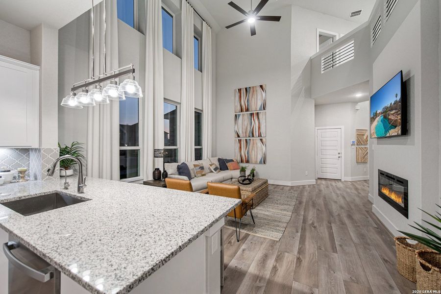 Furnished interior view inside a new home in Stillwater Ranch, San Antonio (Image 6).