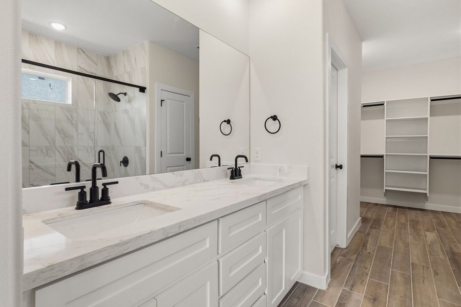 Furnished interior view inside a new home in The Heights at Riverbend II, Brownsville (Image 6).