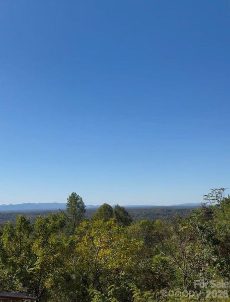 Long range mountain views from the side deck Long range mountain views from the side deck
