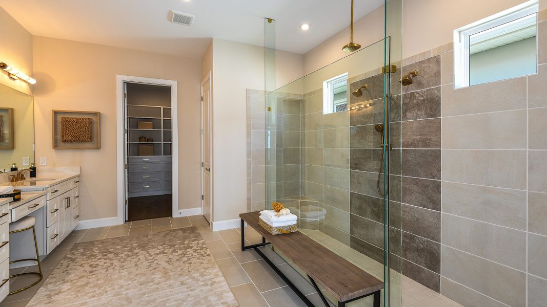 Representative furnished interior of a home built from the Pallazio by Taylor Morrison in Esplanade by the Islands, Naples (Image 32).