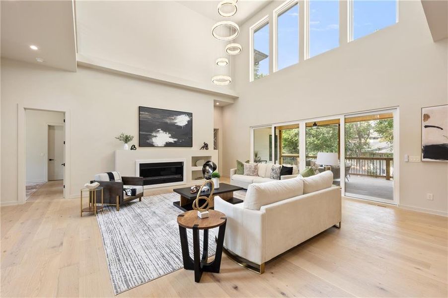 Furnished interior view inside a new home in , Sandy Springs (Image 19). Furnished interior view inside a new home in , Sandy Springs (Image 19).