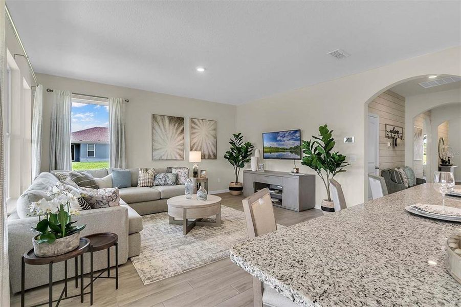 Furnished interior view inside a new home in Harmony West, St. Cloud (Image 43). Furnished interior view inside a new home in Harmony West, St. Cloud (Image 43).