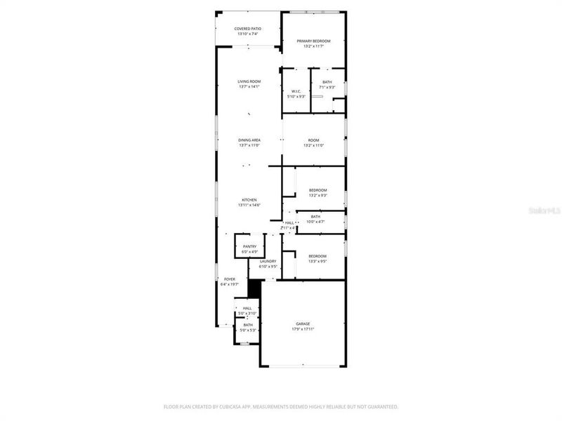 2D floor plan layout of this home in Park East at Azario, Bradenton, FL (Image 5).