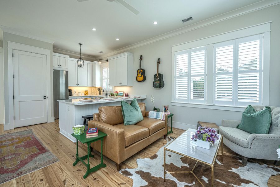 Furnished interior view inside a new home in , Johns Island (Image 46). Furnished interior view inside a new home in , Johns Island (Image 46).